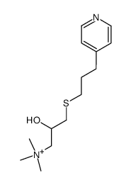 [2-hydroxy-3-(3-pyridin-4-yl-propylsulfanyl)-propyl]-trimethyl-ammonium结构式