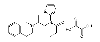 N-[2-[methyl(2-phenylethyl)amino]propyl]-N-thiophen-2-ylpropanamide,oxalic acid结构式