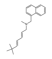 (E,E)-N-(6,6-dimethyl-2,4-heptadienyl)-N-methyl-1-naphthalinmethanamin Structure