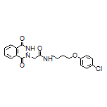 N-[4-(4-Chlorophenoxy)butyl]-2-[1,4-dioxo-3,4-dihydrophthalazin-2(1H)-yl]acetamide Structure