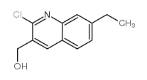 2-CHLORO-7-ETHYLQUINOLINE-3-METHANOL Structure