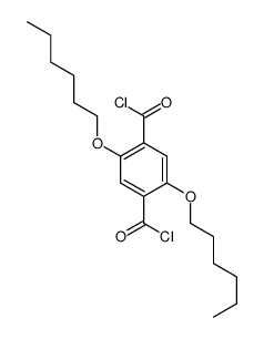 2,5-dihexoxybenzene-1,4-dicarbonyl chloride结构式