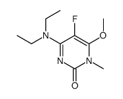 4-(diethylamino)-5-fluoro-6-methoxy-1-methylpyrimidin-2-one结构式