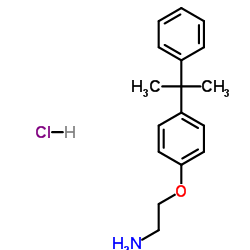 2-[4-(2-Phenyl-2-propanyl)phenoxy]ethanamine hydrochloride (1:1)结构式