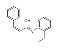 N-(2-ethylphenyl)-3-phenylprop-2-enamide结构式