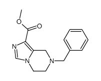 methyl 7-benzyl-5,6,7,8-tetrahydroimidazo[1,5-a]pyrazine-1-carboxylate结构式