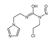 1-(2-chloroethyl)-3-(2-imidazol-1-ylethyl)-1-nitrosourea Structure