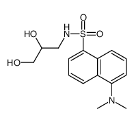 N-(2,3-dihydroxypropyl)-5-(dimethylamino)naphthalene-1-sulfonamide Structure