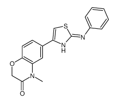 6-(2-anilino-1,3-thiazol-4-yl)-4-methyl-1,4-benzoxazin-3-one Structure