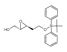 (2S,3S)-(3-(2-(2,2-dimethyl-1,1-diphenyl-1-silapropoxy)ethyl)-2-oxiranyl)methan-1-ol结构式