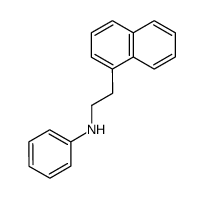 N-(2-(naphthalen-1-yl)ethyl)benzenamine Structure