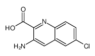 3-amino-6-chloroquinoline-2-carboxylic acid结构式