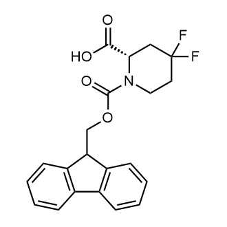 (S)-1-(((9H-Fluoren-9-yl)methoxy)carbonyl)-4,4-difluoropiperidine-2-carboxylic acid picture