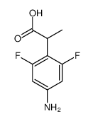 2-(4-amino-2,6-difluorophenyl)propanoic acid structure