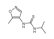 N-isopropyl-N'-(5-methylisoxazol-4-yl)thioharnstoff结构式