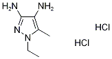 1H-pyrazole-3,4-diamine, 1-ethyl-5-methyl- structure