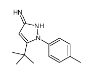 5-tert-butyl-1-(4-methylphenyl)-1H-pyrazol-3-amine structure