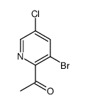 1-(3-bromo-5-chloropyridin-2-yl)ethanone结构式