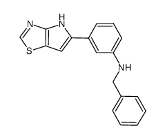 benzyl[3-(4H-pyrrolo[2,3-d]thiazol-5-yl)phenyl]amine Structure