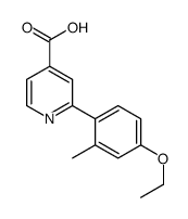 2-(4-ethoxy-2-methylphenyl)pyridine-4-carboxylic acid Structure