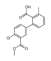 2-(4-chloro-3-methoxycarbonylphenyl)-6-methylbenzoic acid Structure