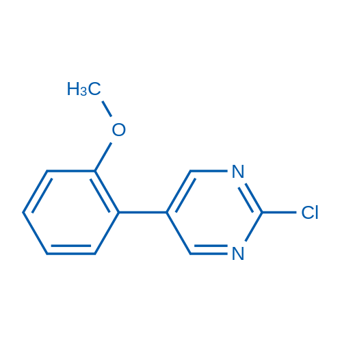 2-Chloro-5-(2-methoxyphenyl)pyrimidine structure