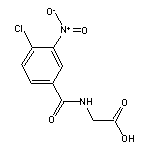 2-(4-Chloro-3-nitrobenzamido)acetic Acid Structure