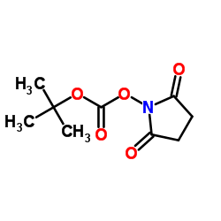 1-[(tert-Butoxycarbonyl)oxy]pyrrolidine-2,5-dione structure