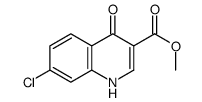 7-氯-1,4-二氢-4-氧代-3-喹啉羧酸甲酯结构式