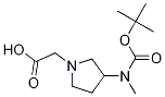 [3-(tert-Butoxycarbonyl-Methyl-aMino)-pyrrolidin-1-yl]-acetic acid Structure