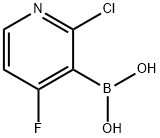 2-Chloro-4-fluoropyridine-3-boronic acid Structure