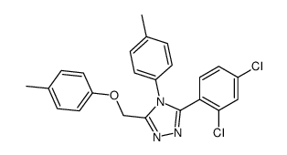 3-(2,4-dichlorophenyl)-5-[(4-methylphenoxy)methyl]-4-(4-methylphenyl)-1,2,4-triazole结构式