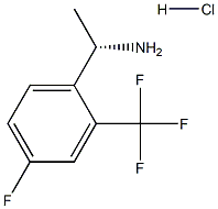 (1S)-1-[4-FLUORO-2-(TRIFLUOROMETHYL)PHENYL]ETHYLAMINE HYDROCHLORIDE Structure