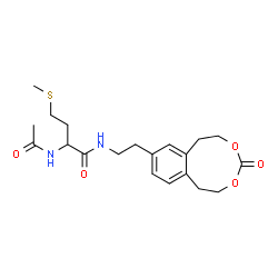 Carbonic acid, 4-[2-[[2-(acetylamino)-4-(methylthio)-1-oxobutyl]amino]ethyl]-1,2-phenylene diethyl ester, (+-)- structure