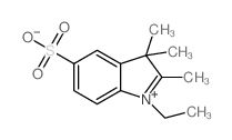 1-乙基-2,3,3-三甲基-3H-吲哚-5-磺酸内盐结构式