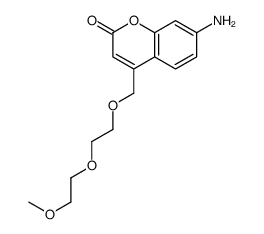 7-AMINO-4-(2,5,8-TRIOXANONYL)COUMARIN structure