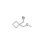 1-(Bromomethyl)-1-(methoxymethyl)cyclobutane Structure