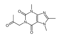 3,7,8-trimethyl-1-(2-oxopropyl)purine-2,6-dione结构式