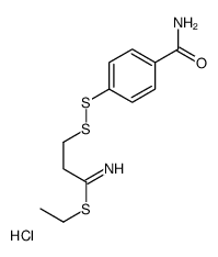 3-(4-carboxamidophenyldithio)propionthioimidate structure