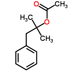 2-Methyl-1-phenylpropan-2-ylacetat Structure