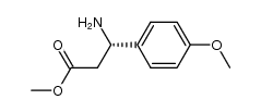 methyl (+)-(3S)-3-amino-3-(4-methoxyphenyl)propanoate结构式