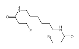 Propanamide,N,N'-1,6-hexanediylbis[3-bromo-结构式