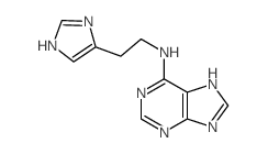 9H-Purin-6-amine,N-[2-(1H-imidazol-5-yl)ethyl]- structure