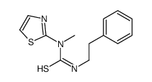 1-methyl-3-(2-phenylethyl)-1-(1,3-thiazol-2-yl)thiourea结构式