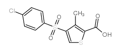 4-(4-CHLOROBENZENESULFONYL)-3-METHYLTHIOPHENE-2-CARBOXYLIC ACID structure