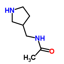 N-(3-Pyrrolidinylmethyl)acetamide Structure
