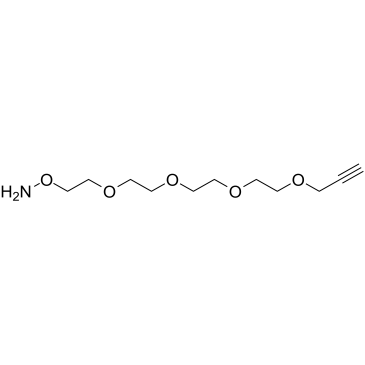 Aminooxy-PEG4-propargyl structure