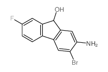 9H-Fluoren-9-ol,2-amino-3-bromo-7-fluoro- Structure