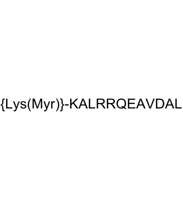 Autocamtide-2-related inhibitory peptide, myristoylated TFA structure