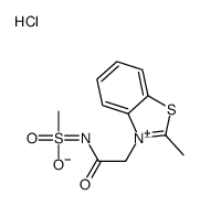 2-(2-methyl-1,3-benzothiazol-3-ium-3-yl)-N-methylsulfonylacetamide,chloride结构式